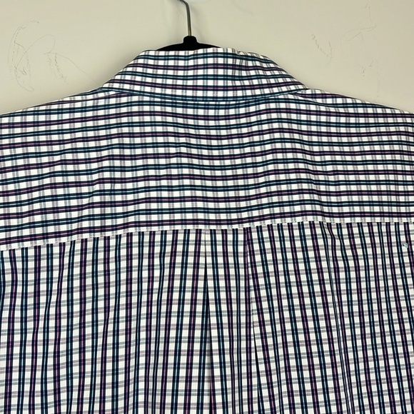 Peter Millar Seaside Finish Long Sleeve Casual Button plaid blue pink Sz Large - Picture 4 of 11